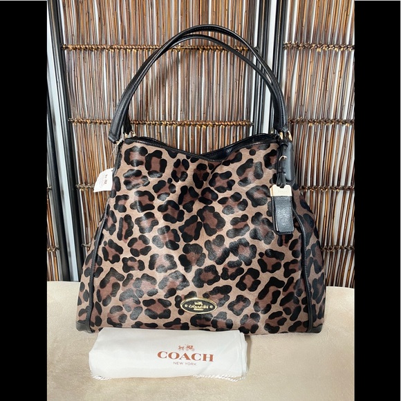 Coach Handbags - Coach Calf Hair Large Edie, Brand New with tags!